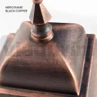 Plafoniera de exterior din aluminiu si sticla sablata - Alchemist Viadurini