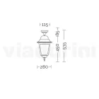 Plafoniera de exterior din aluminiu si sticla sablata - Alchimist Viadurini