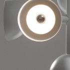 Lampă cu suspensie 16 lumini design alb sau negru -Celio aluminiu Viadurini