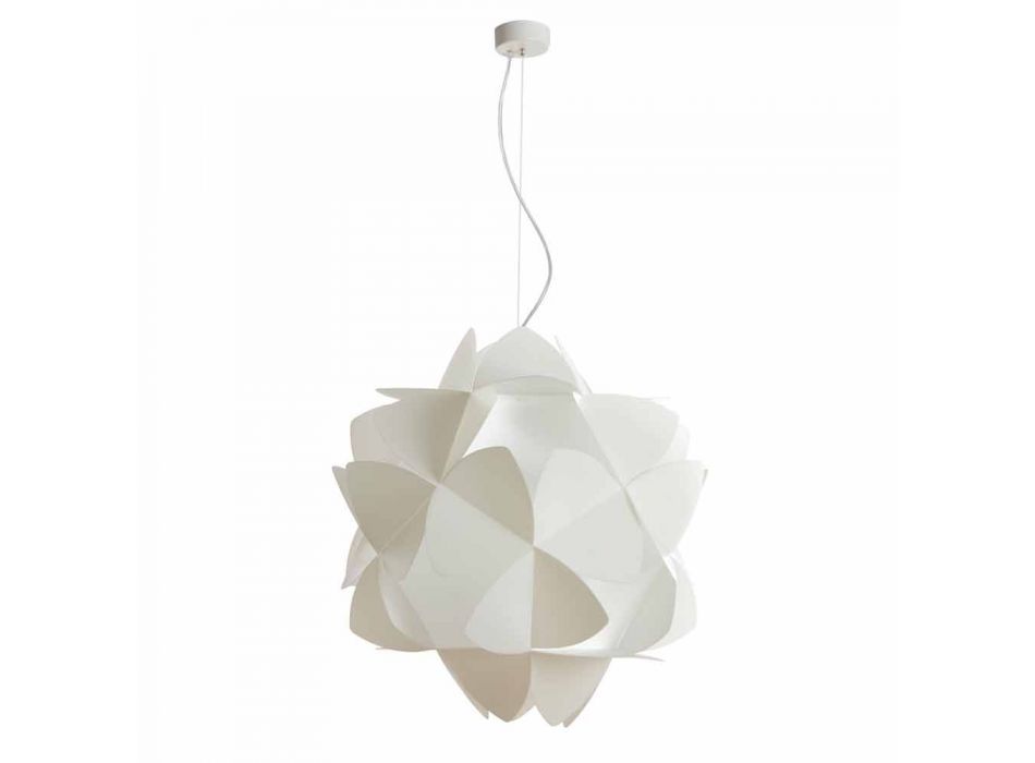 pandantiv lampa 3 perla lumini albe, cu diametrul de 63 cm, KALY Viadurini