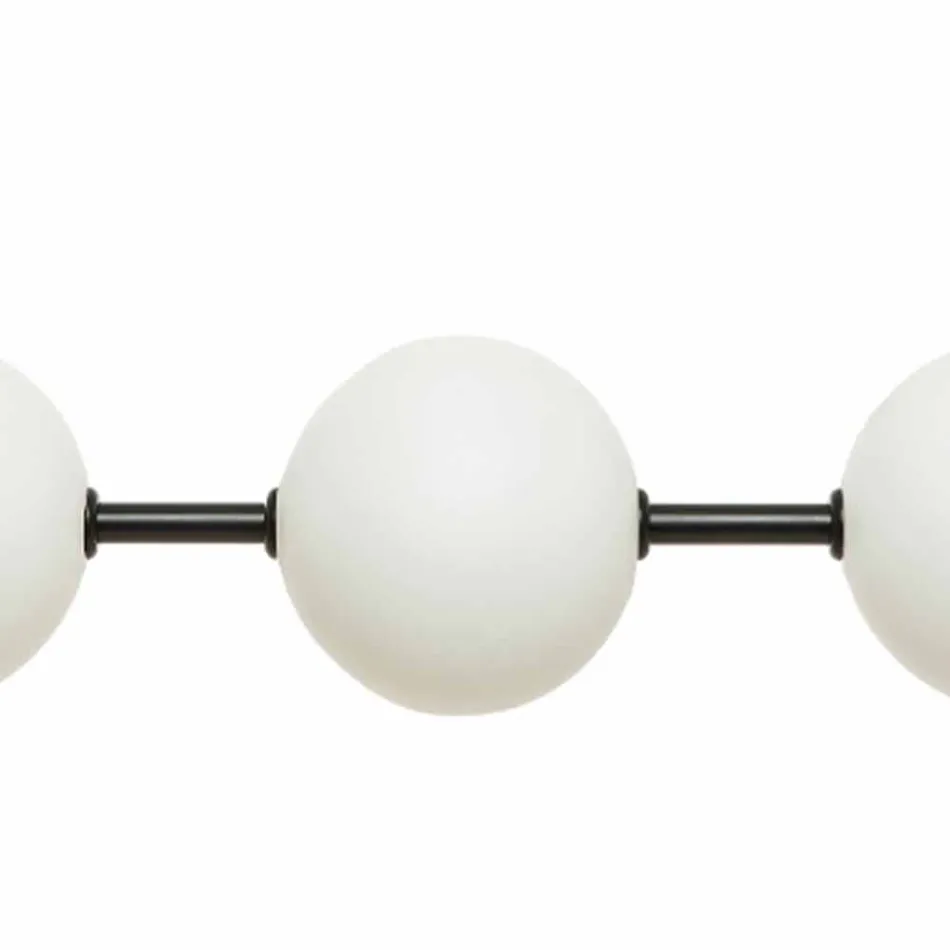 Suspensie 3 lumini din alamă și sticlă 2 finisaje - Alma de Il Fanale Viadurini