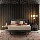 Lampă cu suspensie 5 lumini din alamă naturală și sticlă - Molecola de Il Fanale Viadurini