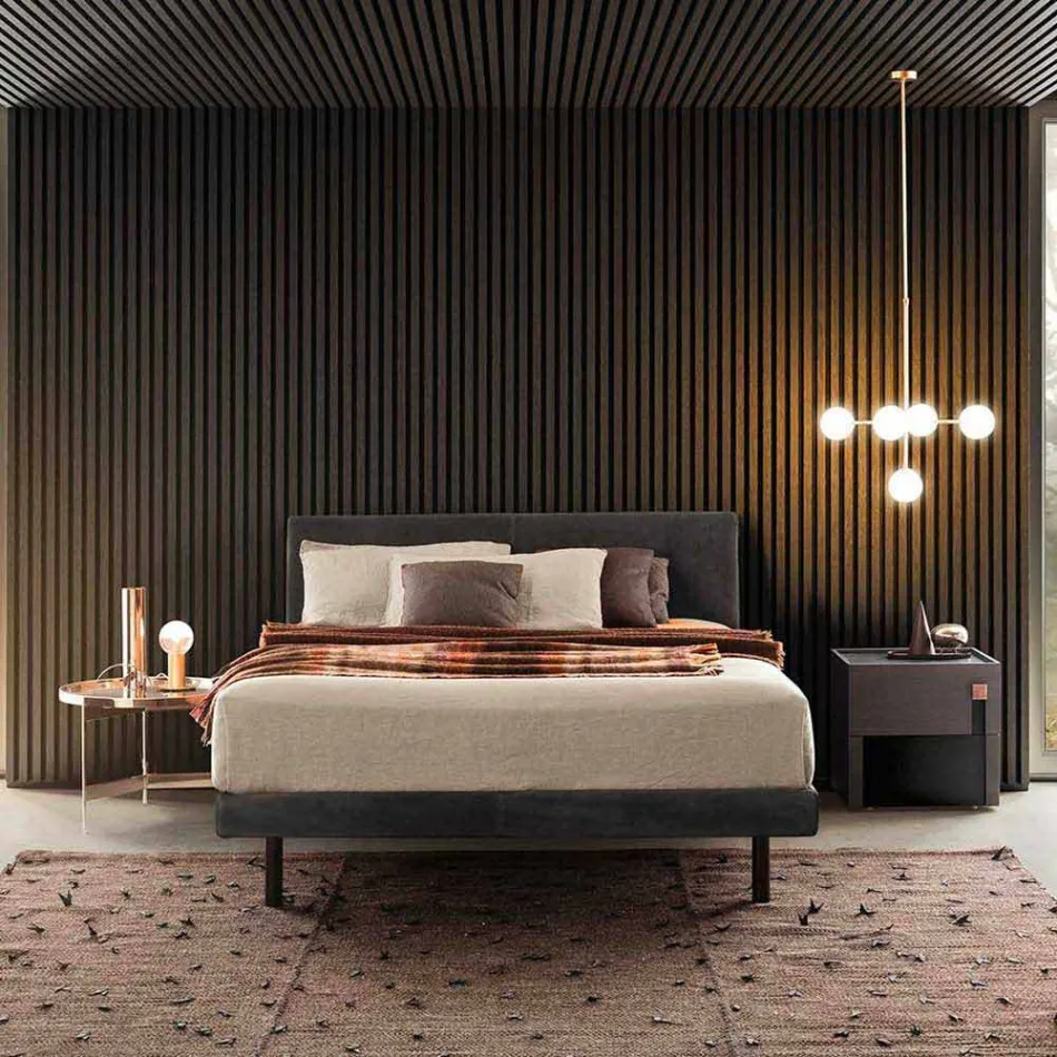 Lampă cu suspensie 5 lumini din alamă naturală și sticlă - Molecola de Il Fanale Viadurini