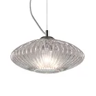 Lampă cu suspendare din sticlă suflată realizată manual în Veneția - Dafne Viadurini