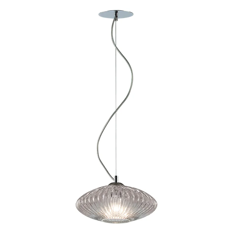 Lampă cu suspendare din sticlă suflată realizată manual în Veneția - Dafne Viadurini