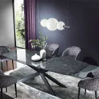 Lampă cu suspendare realizată manual din sticlă venețiană stratificată - Jupiter Viadurini