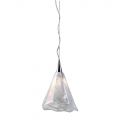 Lampă cu suspendare din sticlă suflată din Veneția, realizată manual - Cristal