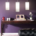 Lampa cu Suspensie Cilindrica din Polietilena Made in Italy - Minervo Viadurini