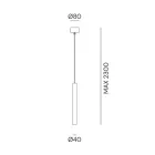 Lampă suspensie cilindrică O4 Sunflowers Il Fanale Viadurini