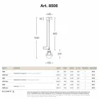 alamă Suspensie lampă tivi și sticlă albă Viadurini