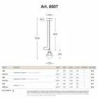 alamă Suspensie lampă tivi și sticlă albă Viadurini