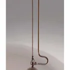 alamă Suspensie lampă tivi și sticlă albă Viadurini