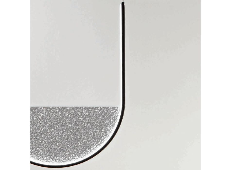 Lampă cu suspendare cu inserție detașabilă din sticlă granulată - Catalpa Viadurini