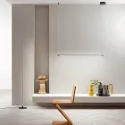 Lampă suspendată cu lumină LED și cabluri reglabile în lungime - portocaliu Viadurini