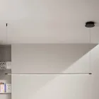 Lampă suspendată cu lumină LED și cabluri reglabile în lungime - portocaliu Viadurini