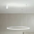 Lampă suspendată cu lumină LED rotundă orizontală din metal - Mulberry
