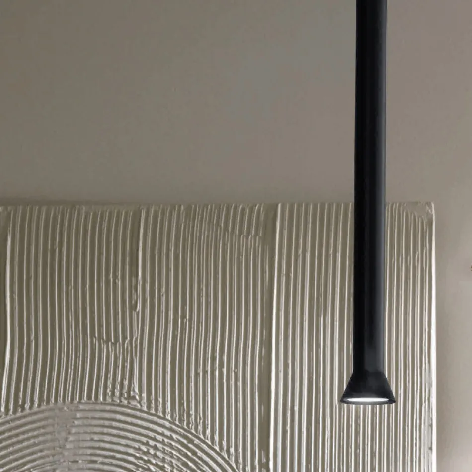 Lampa cu Suspensie cu Cadru metalic si Cabluri Ajustabile - Mesteacan Viadurini