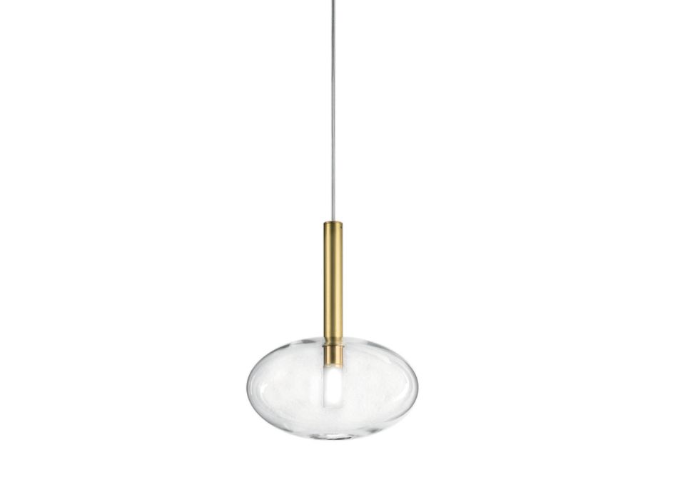 Lampa cu Suspensie cu Sticla in Diverse Forme Made in Italy - Sintonia Viadurini