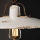 suspensie țară Lampa de ceramică și metal Sara Ferroluce Viadurini