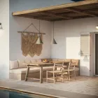 Lampă suspendată de exterior din alamă Made in Italy - Ploaie Viadurini