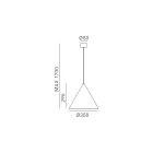 Lampă suspendată de interior din grafen sau Maroc Made in Italy - Ploaie Viadurini