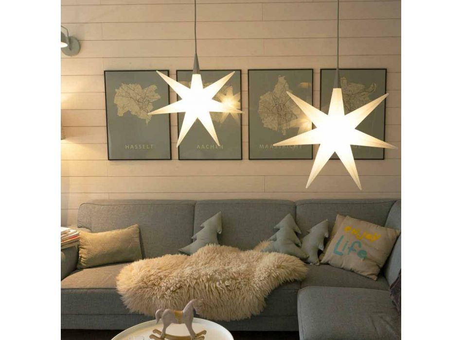 Lampă suspendată interioară Led Design modern Star - Pandistar Viadurini