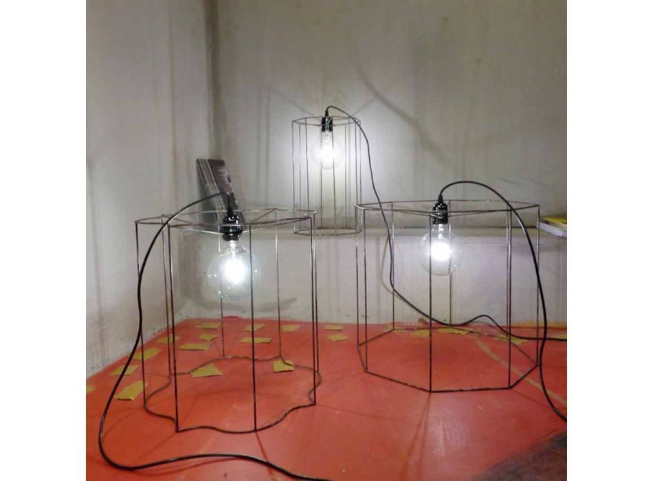 Lampă de proiectare / podea de proiectare cu cușcă Cigno Viadurini