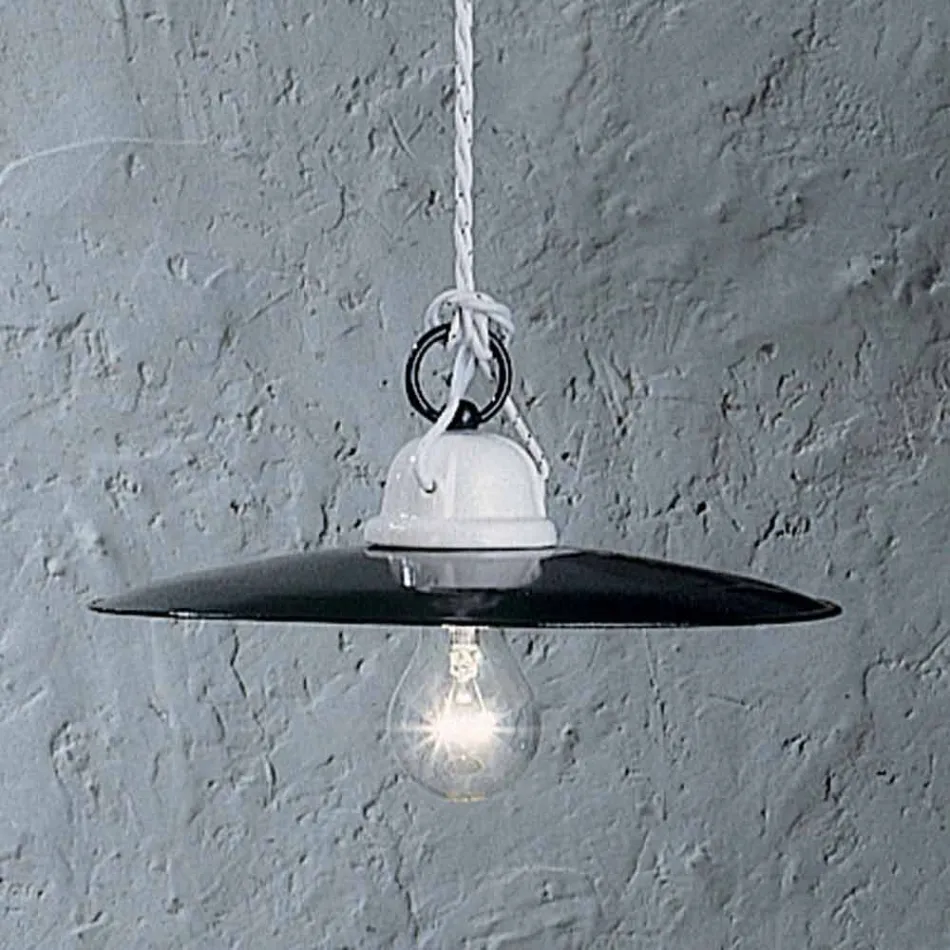 Lampa de design ceramic rustic Ferroluce Potenza Viadurini