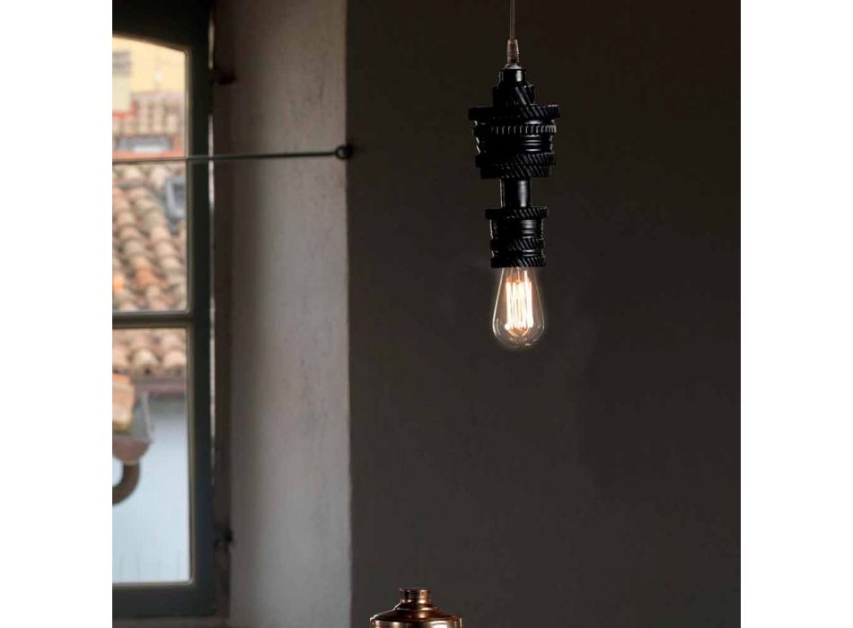 Lampă suspendată design în ceramică 3 finisaje Made in Italy - Futurism Viadurini