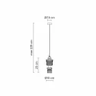 Lampă suspendată design în ceramică 3 finisaje Made in Italy - Futurism Viadurini