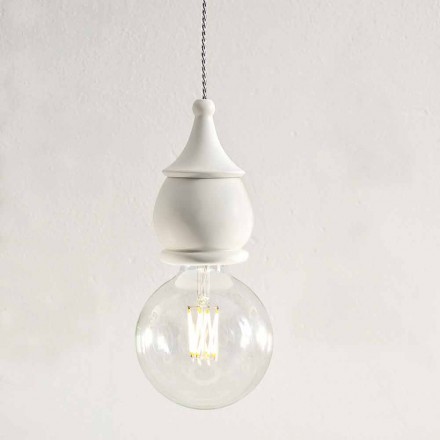 Design lampă suspendată din ceramică - Soarta Aldo Bernardi Viadurini