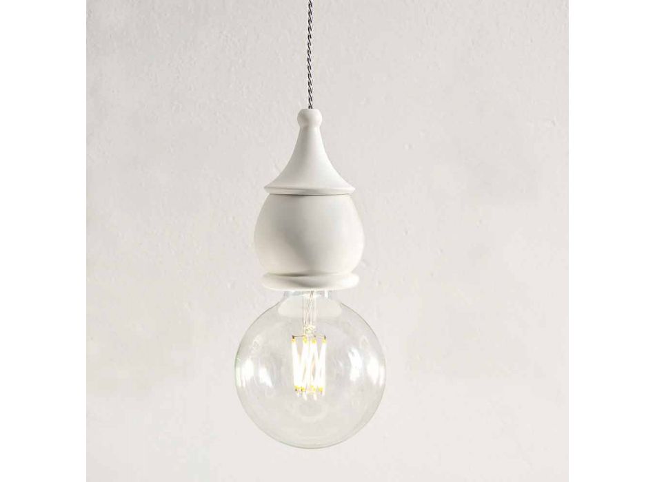 Design lampă suspendată din ceramică - Soarta Aldo Bernardi Viadurini