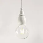 Design lampă suspendată din ceramică fabricată în Italia - Soarta de Aldo Bernardi Viadurini