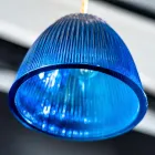 Lampă suspendată de design din sticlă venețiană Made in Italy - Safir Viadurini
