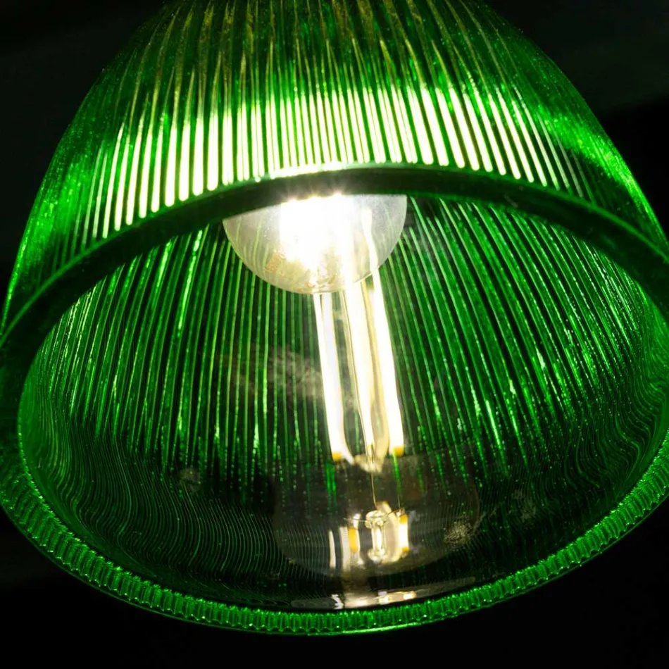 Lampă suspendată de design din sticlă venețiană Made in Italy - Safir Viadurini