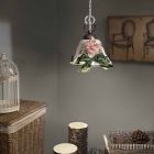 Designer pandantiv lampa rustic decorat Ferroluce Napoli Viadurini