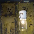 Lămpi cu pandantiv de design urban realizată manual Edith Ferroluce Viadurini