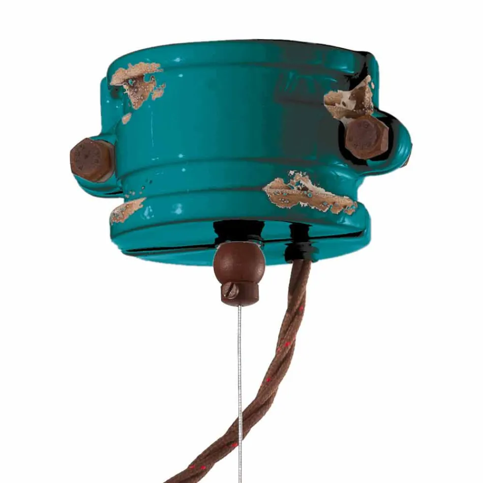 Agățat lampă artizanale design urban Edith Ferroluce Viadurini