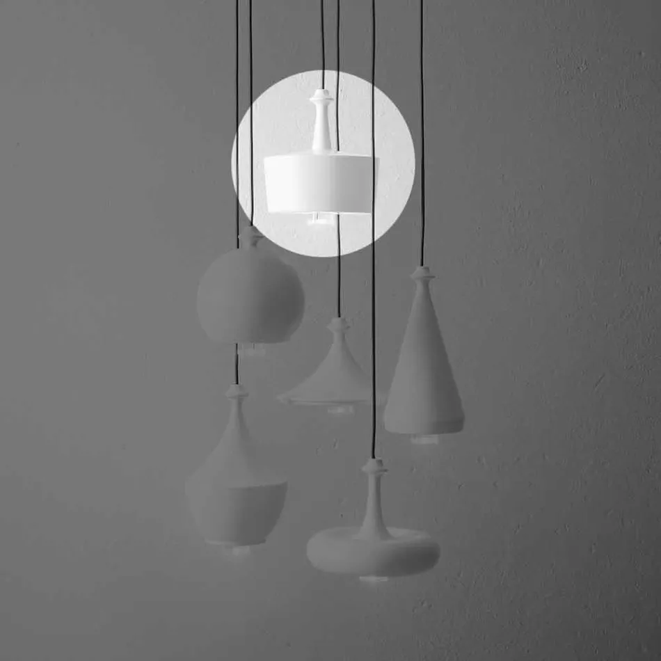 Lampă suspendată du Design în ceramică - L6 Glitter Aldo Bernardi Viadurini