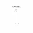 Lampa suspendată din oțel inoxidabil și ceramică - Tamiso Aldo Bernardi Viadurini