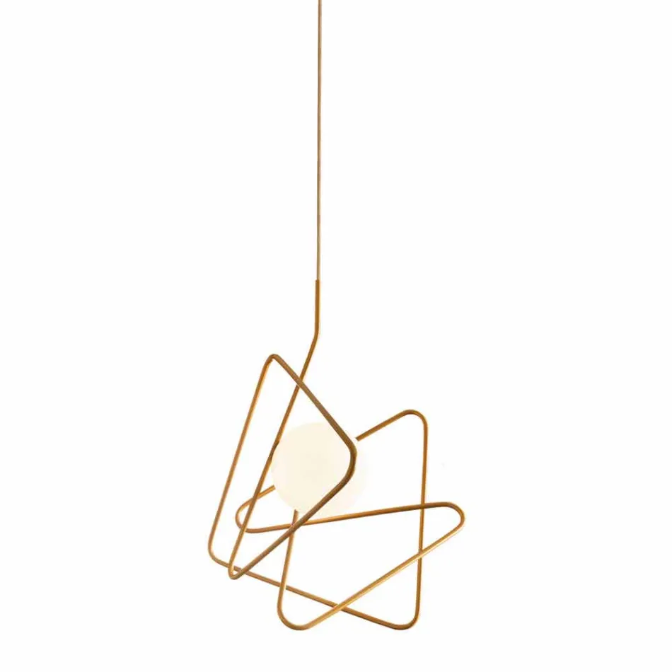 Lampa în suspensie din oțel modernă Ø60xh.60xL.cavo200cm, Adele Viadurini