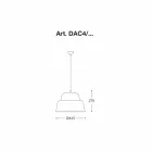 Lampă suspendată modernă din aluminiu - Cappadocia Aldo Bernardi Viadurini