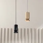 Lampă cu suspendare din aluminiu vopsit cu pulbere și cablu reglabil - Buxus Viadurini