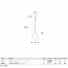 Lampa din pastă de ciment Palnie Aldo Bernardi Viadurini
