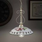 Lampa cu suspendare din ceramica lucrata manual cu Passanastri - Napoli Viadurini