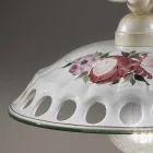 Lampa cu suspendare din ceramica lucrata manual cu Passanastri - Napoli Viadurini