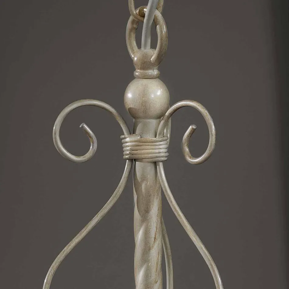 Lampa cu suspendare din ceramica lucrata manual cu Passanastri - Napoli Viadurini