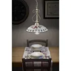 Lampa cu suspendare din ceramica lucrata manual cu Passanastri - Napoli Viadurini