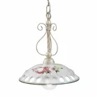 Lampa cu suspendare din ceramica lucrata manual cu Passanastri - Napoli Viadurini