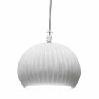 Lampă cu suspensie în ceramică alb lucios Design în 4 forme - Oasis Viadurini